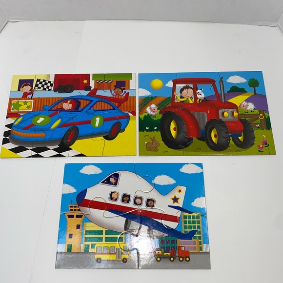 Puzzle Set  for 3 Pieces For Kids - Picture 2 of 8